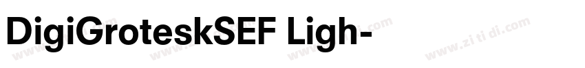 DigiGroteskSEF Ligh字体转换